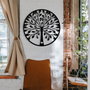 Wallity Sadi Escultura de pared de metal Negra